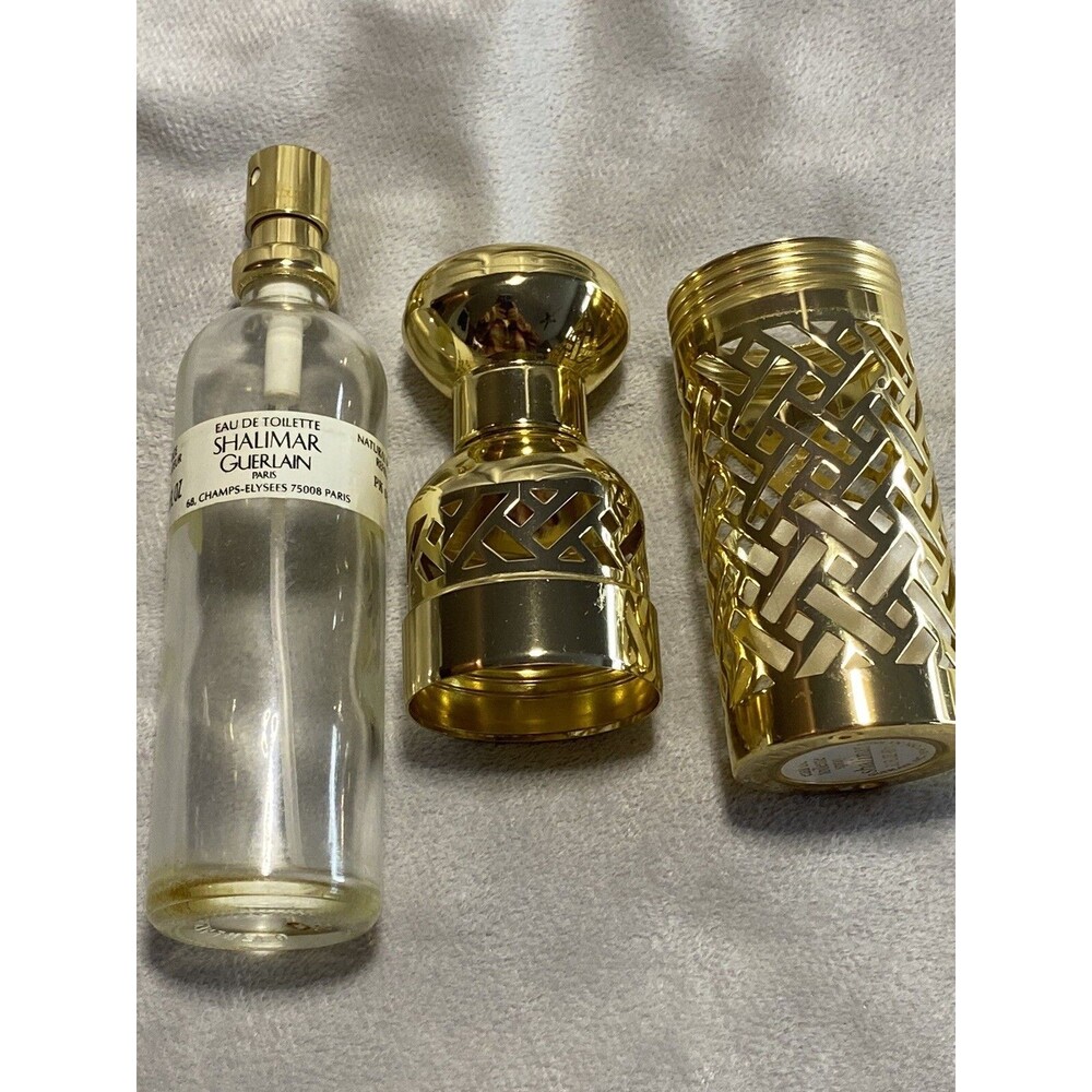 SHALIMAR by GUERLAIN 3.1 Fl oz 93 ml Spray Refillable Canister Case Only Vtg.